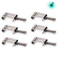 6Pcs Roller สะพานสายสีดำอานสำหรับ Strat Stratocaster กีตาร์ไฟฟ้าเทเล