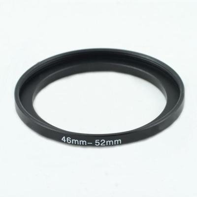 46-52mm 46mm to 52mm Step-up Metal Filter Adapter Ring Black 46-52