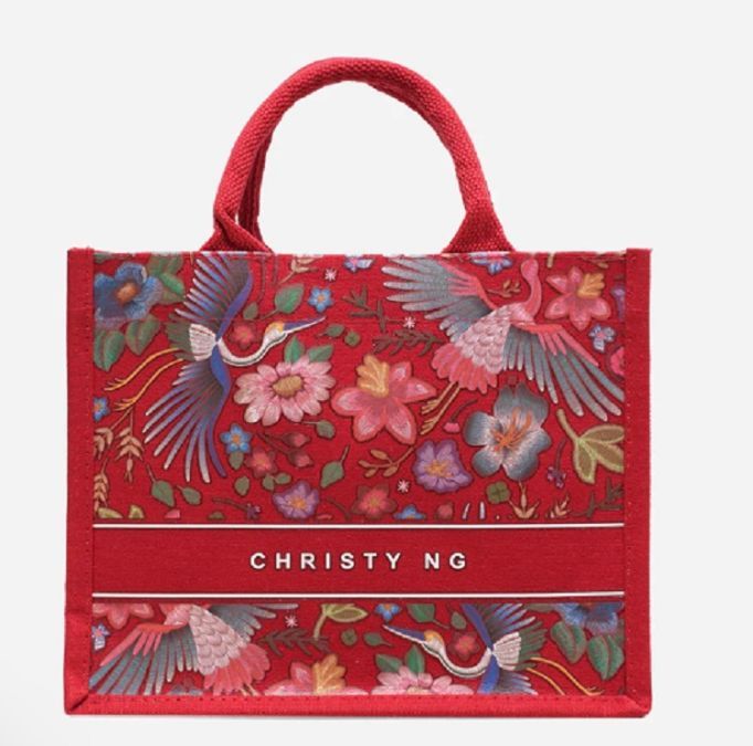 Christy Ng Flora Tote Bag-No Embroidery/No Add Name