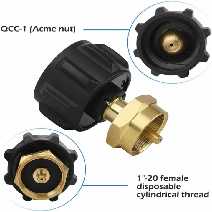 gude001-1ปอนด์ตัวแปลงเพื่อเติมโพรเพนวาล์วควบคุม-qcc1แก๊สโพรเพนบาร์บีคิวกลางแจ้งบาร์บีคิวกลางแจ้งอุปกรณ์ตั้งแคมป์