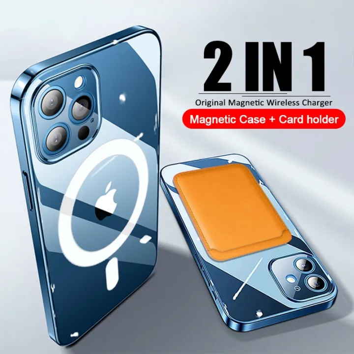 Magsafe Magnetic Wireless Charging Case For Apple Iphone 13 12 11 Pro Max Mini Xs Max Xr X Magnetic Card Holder Wallet Shockproof Back Cover Lazada Singapore