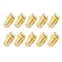 HVJ-10pcs/set End Launch Pcb Mount Mount Sma Female Jack Straight Rf Connector Adapter