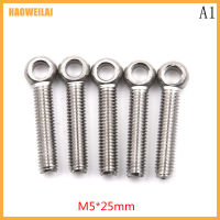 [HAOWEILAI] 5pcs stainless STEEL Machinery Shoulder Lifting Eye Bolt M5 M6 M8 M10 M12