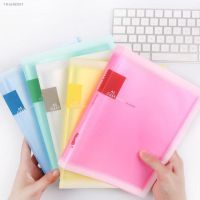 ♣❄▫ 20/30 Pages Color Frosted A5 Folder Booklet Transparent Insert Bag Office Ticket File Folders Document Organizer
