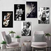 ✷▣ Keith Richards Band โปสเตอร์ภาพวาดตกแต่ง 24X36 โปสเตอร์ผ้าใบ Wall Art ห้องนั่งเล่นโปสเตอร์ห้องนอนภาพวาด