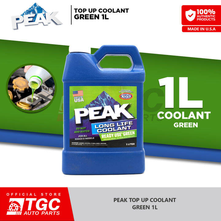Peak Long Life Coolant Ready to use AntiFreeze Coolant Green 1L / 1