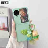 HOCE เคสฝาพับแฟชั่นลายหัวใจรัก3D เกาหลีพร้อมจี้หมีเคสโทรศัพท์แข็งสำหรับออปโป้ไฟนด์ออปโป้ไฟนด์ฝาพับ N3ฝาหลังกันกระแทก