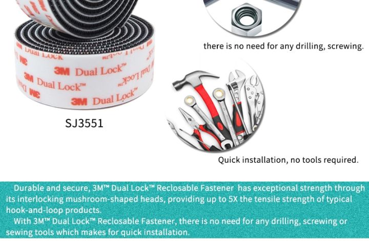 1in-2in-100-original-3m-products-tape-sj3551-3m-double-sided-tape-high-performance-acrylic-dual-lock-tape