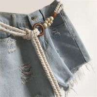 Woven Waistband Women Waist Belt Hemp Rope Vintage Round Buckle Jeans Corset Belt Hip High Dress Waistband Appreal Accessories Belts