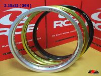 "RCB" size 2.15x12 ( 36H ) ALUMINIUM WHEEL (US Racing Boy) "GOLD" "SILVER" "BLACK" // วงล้อ อลูมิเนียม 2.15x12 (36รู) สีทอง สีเงิน สีดำ