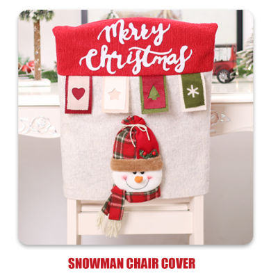 Dining Room Chair Slipcover New Year Supplies Christmas Chair Slipcover Table Ornaments Reusable Decor for Wedding Engagement Anniversary