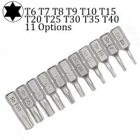 10pcs Torx Screwdriver Bit Set 1/4 Hex Shank Star T6 T7 T8 T10 T15 T20 T25 T30 T35 T40 Screw Driver Bits Home Hand Tools