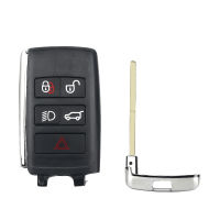 KEYYOU For Land Rover Range Rover LR2 LR4 Fit Jaguar F-Pace F-Type XE XF XJ Upgraded Remote Key Shell Case Fob 5 Buttons