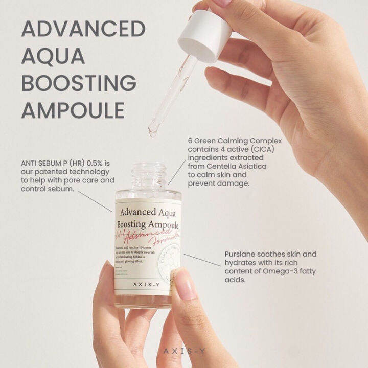 Axis Y Advanced Aqua Boosting Ampoule 30ml Lazada