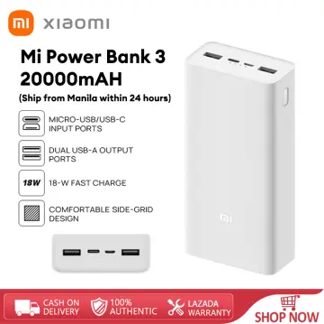 MI Power Bank 3i 20000mAh Lithium Polymer 18W Fast Power Delivery Charging  | Input- Type C | Micro USB| Triple Output | Sandstone Black