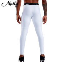 Summer Men Yoga Pants Sport Leggings Workout Fitness Running Gym Tights Pants Middle Rise Stretch Solid Yoga Leggings Sportswear