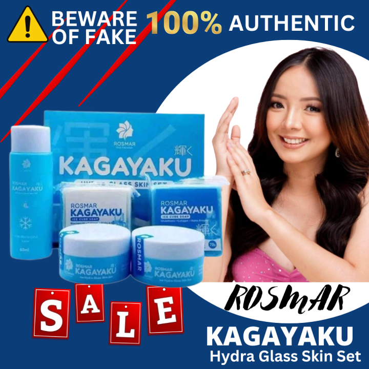 Rosmar Kagayaku Hydra Glass Skin Set toner , soap, moisturizer , boost ...
