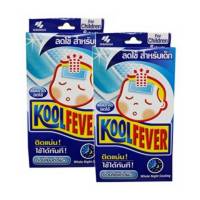 Kool Fever คูลฟีเวอร์ แผ่นเจลลดไข้ สำหรับเด็ก 6แผ่น/กล่อง (2กล่อง)