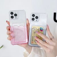 Wallet Credit Card Transparent Case Silicone Cover For Huawei Mate 30 40 50 Nova 5 6 7 8 9 SE Y70 Plus Honor 30 50 SE 5X 6X X8 Phone Cases