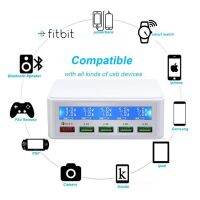 ใหม่ล่าสุด Quick Charge 3.0+ USB 4 Ports 2.4A. มี LCD DISPLAY ทั้ง 5 ช่อง รวมชาร์จไฟ 5 ช่อง ชาร์จไวด้วยระบบ Fast Charge Qualcomn QC3.0 (สีขาว)(1635)