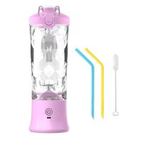 600ML Portable Blender Electric Juicers Fruit Mixers 4000MAh USB Rechargeable Smoothie Mini Blender Personal Juicer