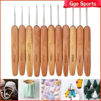 GGE SPORTS ตะขอถักโครเชต์ไม้ไผ่ขนาดเล็กยาวถัก S เครื่องมือถัก