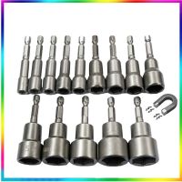 6mm-17mm impact Socket Magnetic Nut Screwdriver 1/4 hex key set Drill Bit Adapter for Power Drills Impact Drivers Socket