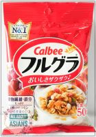 Calbee Granola 50 กรัม กราโนล่า ซีเรียสอาหารเช้าผสมเนื้อผลไม้อบแห้ง พกง่าย อิ่มเต็มมื้อ อุดมด้วยวิตามินและเกลือแร่