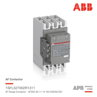 ABB AF205-30-11-13 205A 110kW คอนแทคเตอร์ 100-250VAC/DC, ABB AF Range Contractor  1NO+1NC