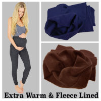 WOMENS LADIES MATERNITY WINTER THERMAL WARM THICK FULL LENGTH LEGGINGS