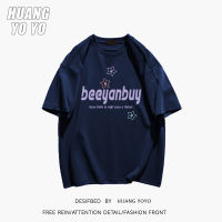 HUANGYOYO เสื้อยืด100% พิมพ์ลายดาวสำหรับผู้หญิง