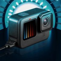 แบตเตอรี่สำหรับเปลี่ยนฝาครอบด้านข้างสำหรับ Gopro Hero 11 10 9สีดำฝาประตูแบตเตอรี่แบบถอดออกได้อะไหล่พอร์ตสำหรับชาร์จ