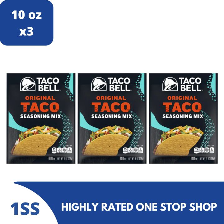 Taco Bell Original Taco Seasoning Mix 10oz Set Of 3 Exp Nov 2 2023 Lazada Ph 4661