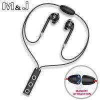 M&amp;J 313 Magnetic Wireless Bluetooth Earphone Fone de ouvido For Phone iPhone Samsung Neckband Ecouteur Auriculares