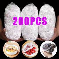 200/10Pcs Disposable Food Cover Elastic Plastic Wrap Bag For Food Lids Shoe Cover Shower Headgear Bowls Caps Kitchen Accessories