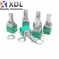 5pcs New RV097NS 5pin RK097NS RV097 5K 10K 20K 50K 100K 500K with a switch audio shaft 15mm amplifier sealing potentiometer WATTY Electronics