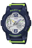 Casio Baby-G นาฬิกาข้อมือผู้หญิง สายเรซิ่น รุ่น BGA-180,BGA-180-2B - สีน้ำเงิน