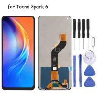 หน้าจอ Lcd Tecno Spark 6 / KE7 จอTecno จอSpark 6 จอ + ทัช อะไหล่ อะไหล่มือถือ LCD จอพร้อมทัชสกรีน Tecno Spark6 สีดำ