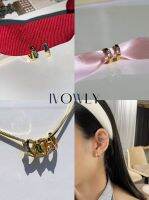 ivowly-Tilly hoop ต่างหูห่วงพลอย