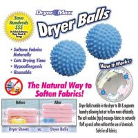 ส่งฟรี Kerry Dryer Balls ลูกบอลซักผ้าสะอาด 1 แพค มี 2 ชิ้น (สีฟ้า)