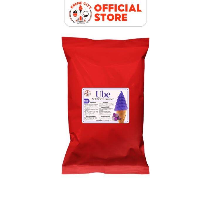Kreme City Ube Soft Serve Ice Cream Powder Premix 1kg Lazada PH