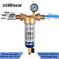 เครื่องกรองก่อน OSWNKW-05ทั้งบ้านหมุนลงตะกอนน้ำกรองกลางระบบกรองย้อนตาข่ายสแตนเลส