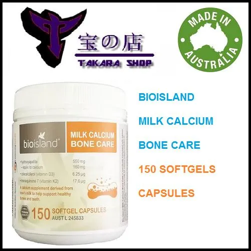 Bio Island Milk Calcium Bone Care 150 Sotgels Capsules Lazada Indonesia