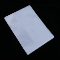 20pcs Clear Document Folder L-Size Plastic Folder Copy Safe Project Pocket Letter A4 Size Transparent White Color