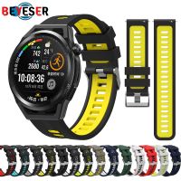 Silicone Strap For HUAWEI GT Runner/GT 3 46MM GT3 42/GT2 Pro Smartwatch Sport Band For HUAWEI WATCH 3 Watchband Bracelet Wires  Leads Adapters