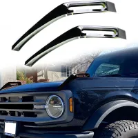 Hood Trail Sights Cover Decoration Cover Stickers Exterior Accessories for Ford Bronco 2021-2023, 2 Pack