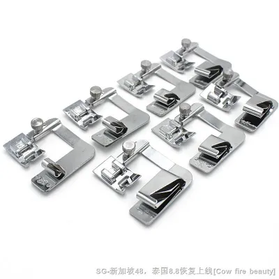 1 PCS 6-25mm Domestic Sewing Machine Presser Foot Rolled Hem Feet Set For Brother Singer Janome Sewing Accessories Tools