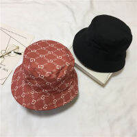 Summer Checkered Bucket Hat for Women Thin Breathable Sunshade Brim Retro Casual New Fashion G Letter Bucket Hat Free Shipping