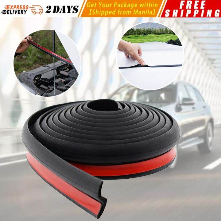 【5M Z Type 】Car Door Rubber Seal Strips Z Shaped Trim Noise Insulation ...