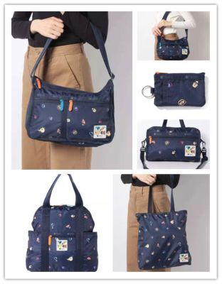 FM Lesportsac Sesame Street Joint Limited Edition กระเป๋าสะพาย Travel Diagonal Bag กระเป๋าถือ Clutch G748